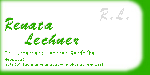 renata lechner business card